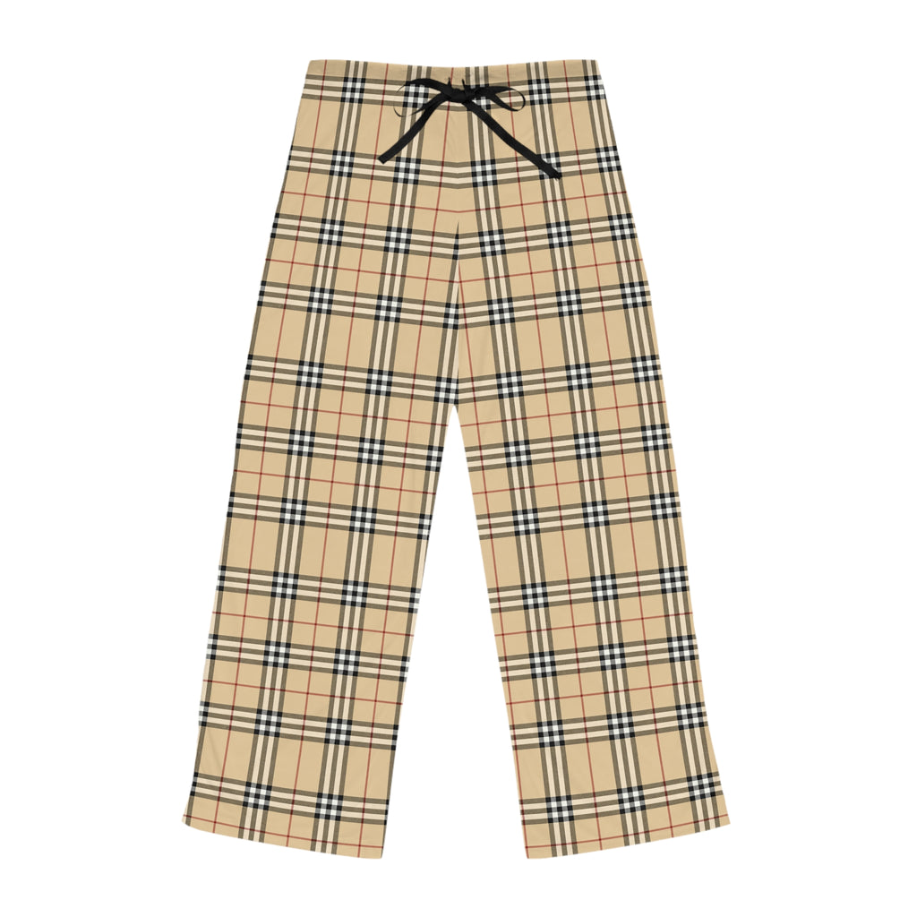 Iconic British Designer Plaid Pajama Pants Lounge Nova Check