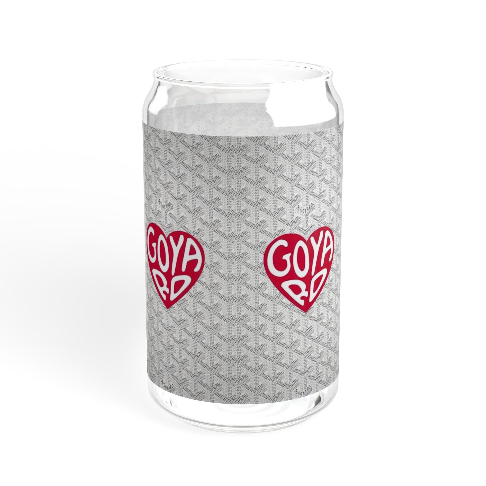 French Luxury Fashion Designer Sipper Glass, 16oz