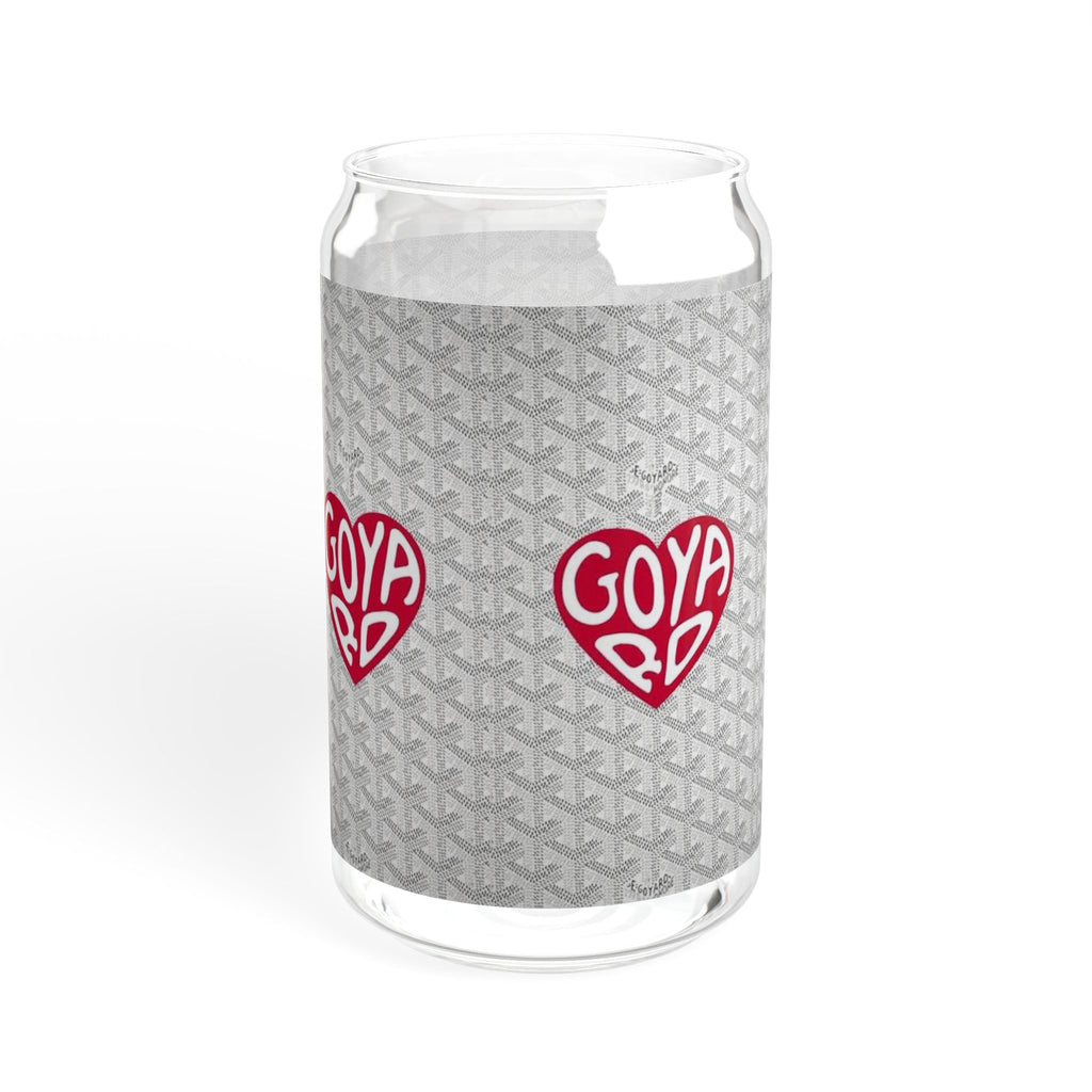 French Luxury Fashion Designer Sipper Glass, 16oz