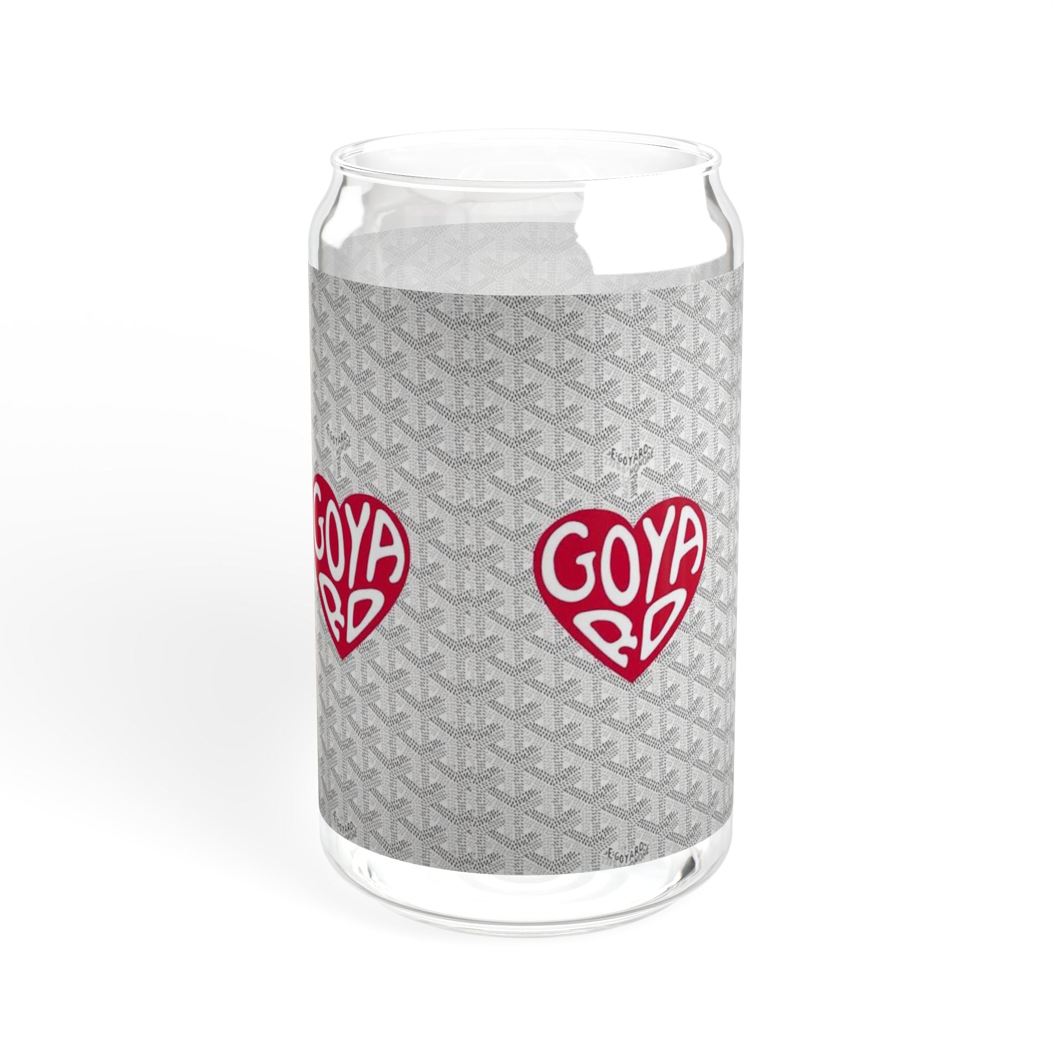 French Luxury Fashion Designer Sipper Glass, 16oz