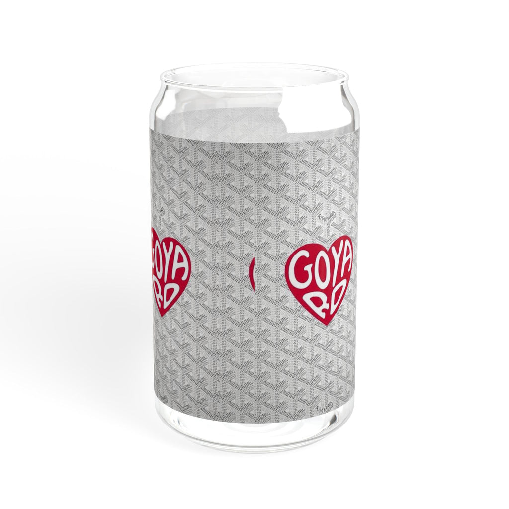 French Luxury Fashion Designer Sipper Glass, 16oz