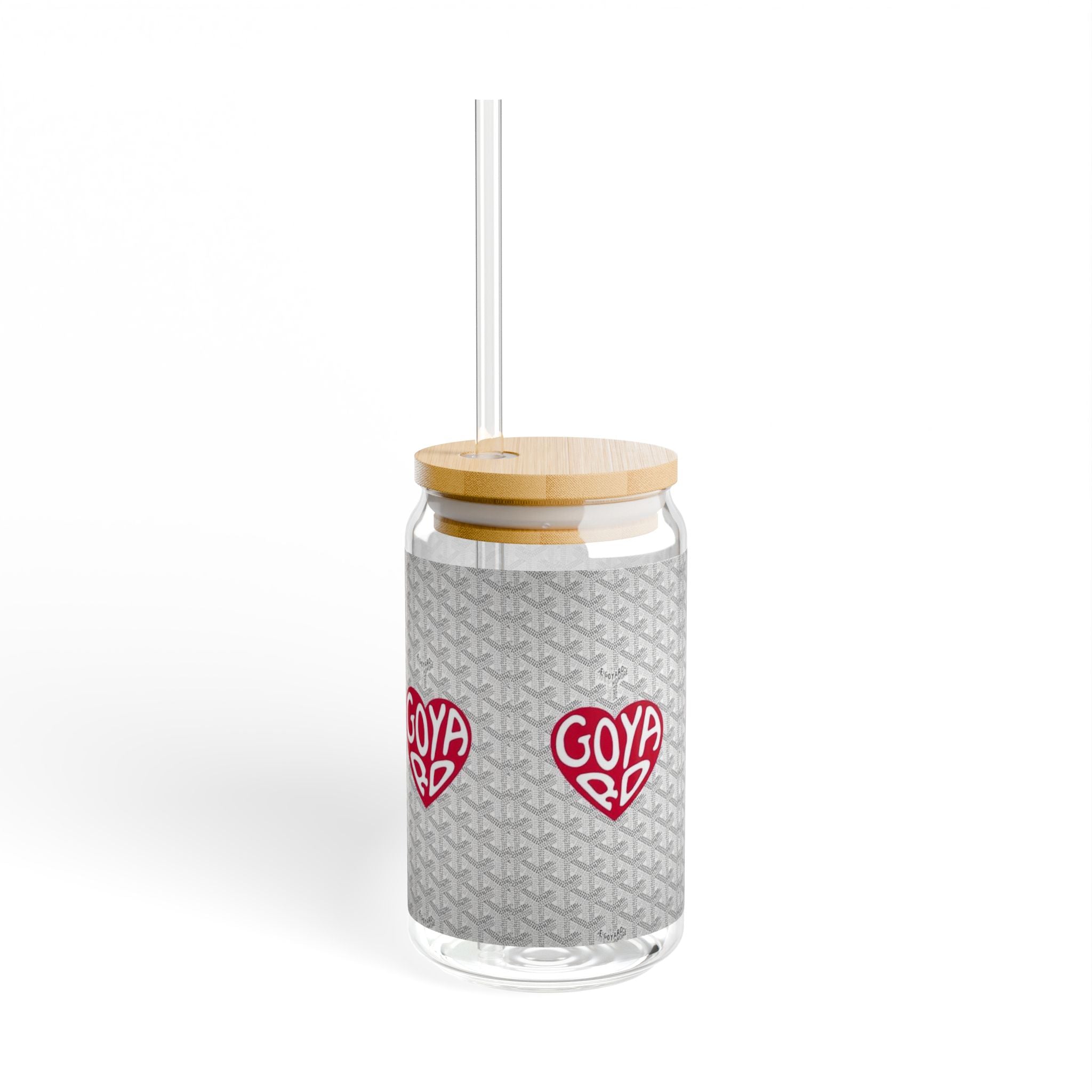 French Luxury Fashion Designer Sipper Glass, 16oz