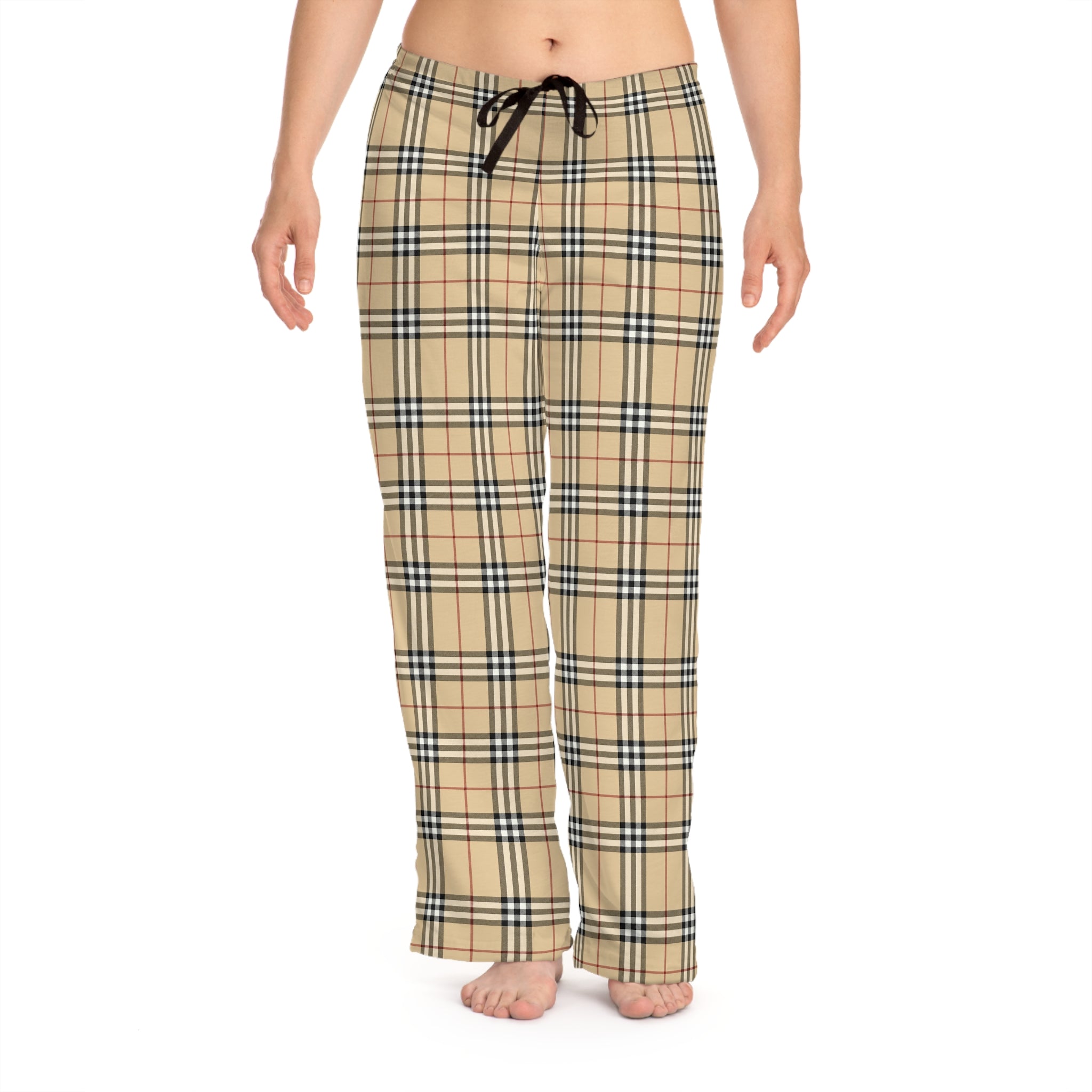 Iconic British Designer Plaid Pajama Pants Lounge Nova Check
