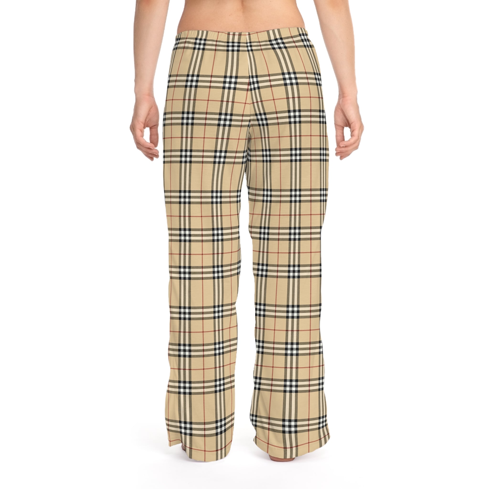 Iconic British Designer Plaid Pajama Pants Lounge Nova Check