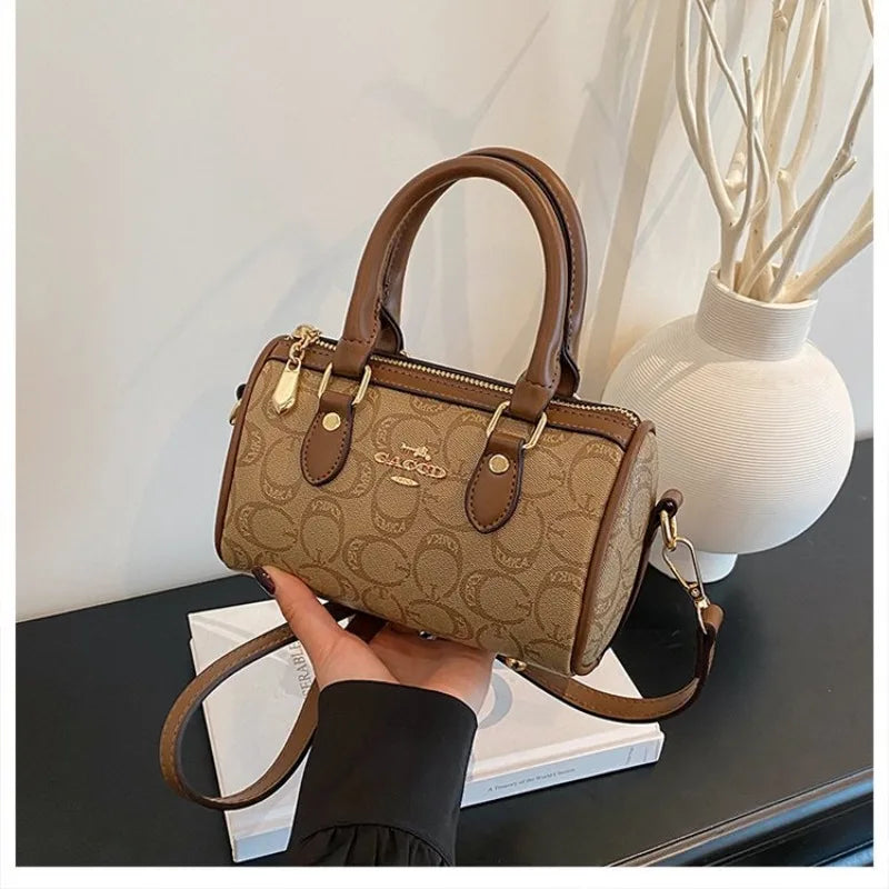 Brown Designer Handbag - Logo Women's Luxury Purse