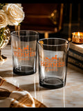 Vintage Hermes Paris Designer Glass Tumbler Luxury Glassware - Tumblers French