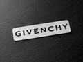 Givenchy 4-Inch Matte Designer Bumper Sticker | Black & White Luxury Style Decal